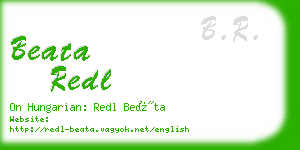 beata redl business card